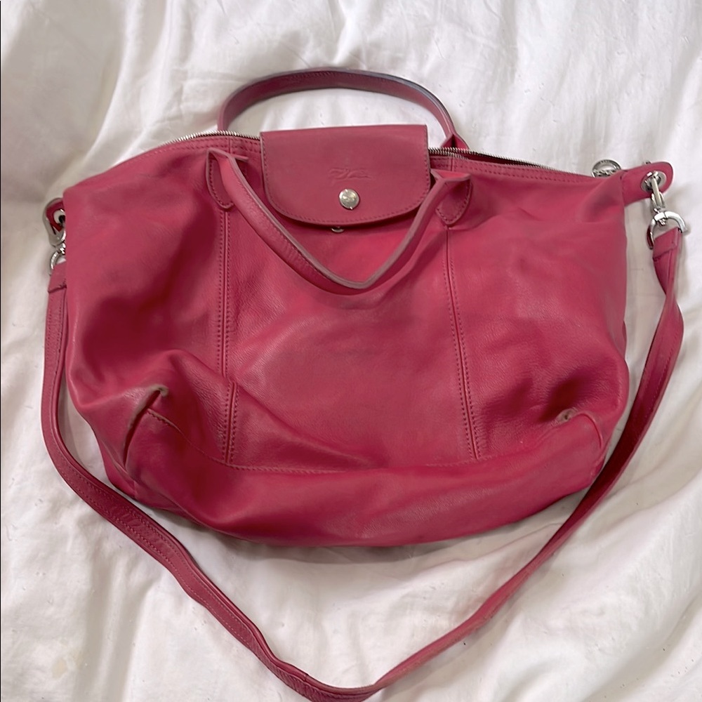 Longchamp- Pink Leather Women's Bag
